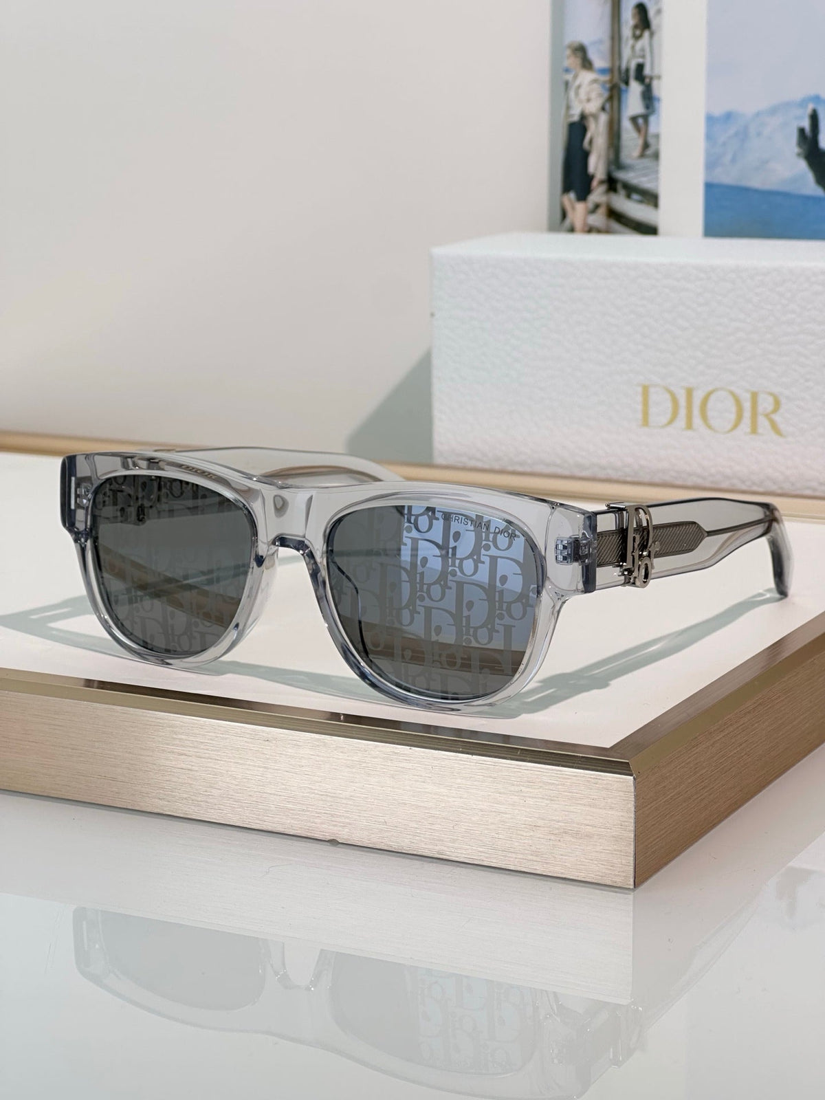 Premium Black Square Sunglasses