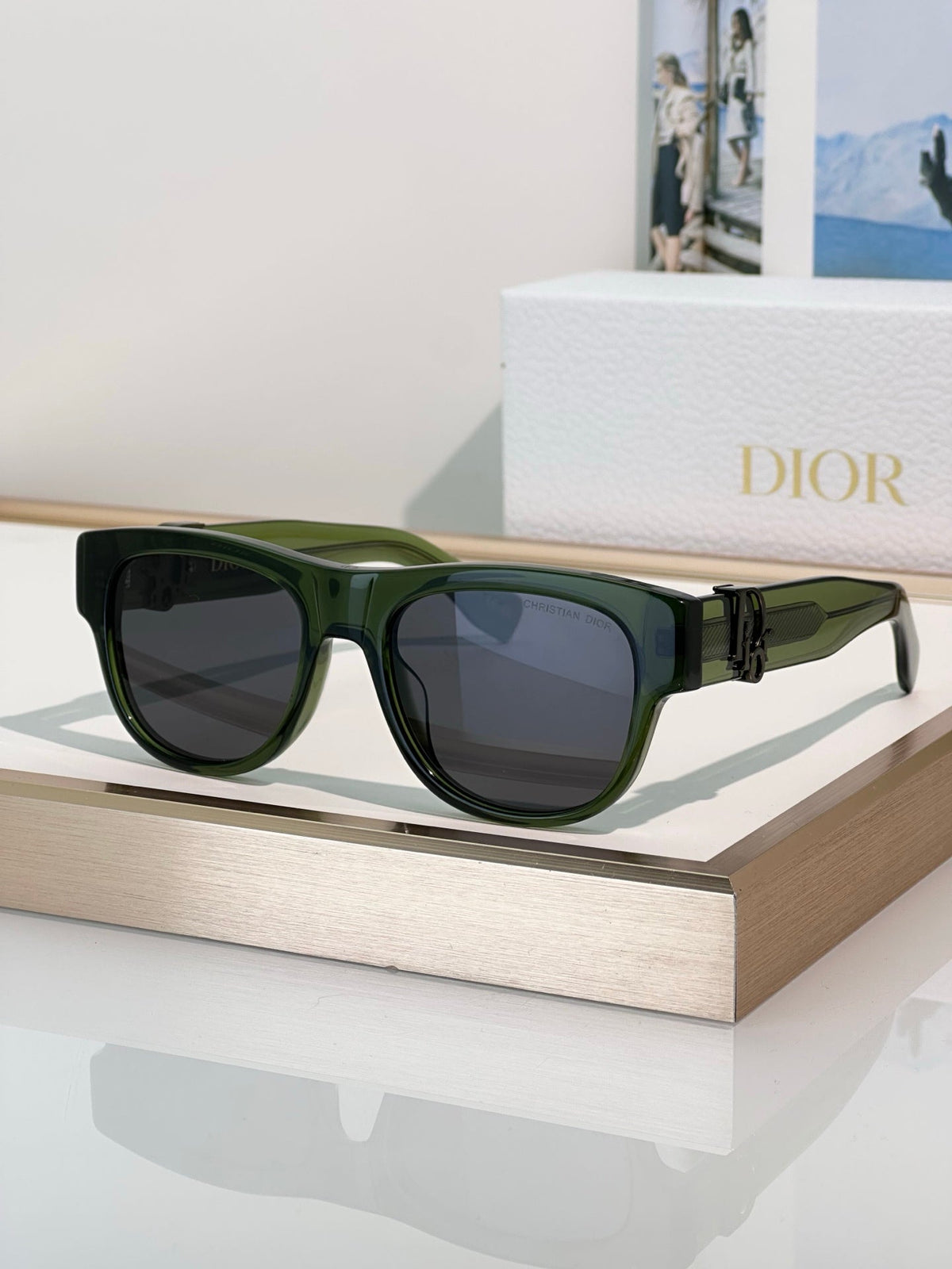Premium Black Square Sunglasses